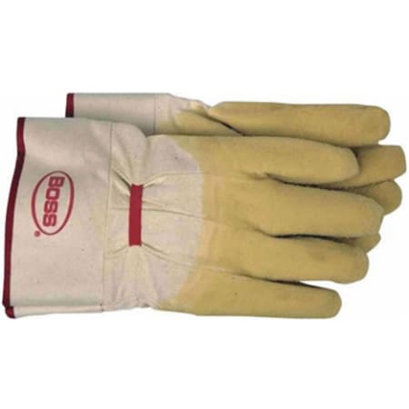 Glove Rubber Coated Cotton Lrg